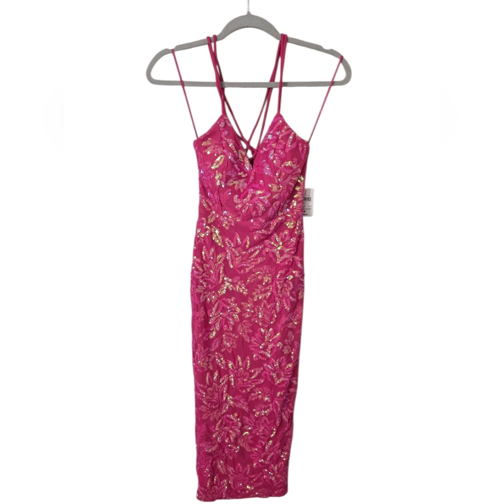 Windsor Pink Ruched Slip Dress